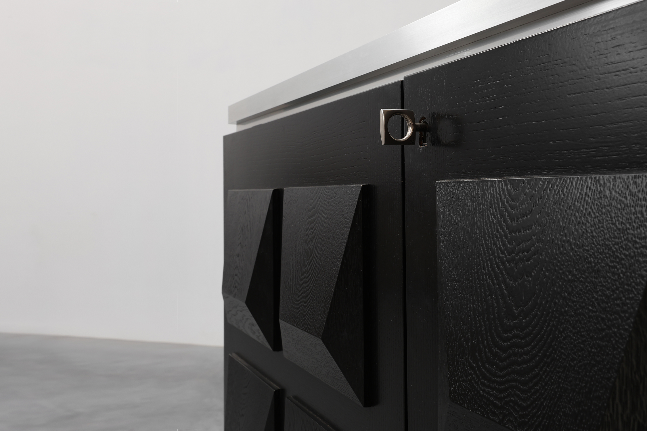 Mid-Century Brutalist Cabinet or Highboard, Belgium ca. 1970thumbnail